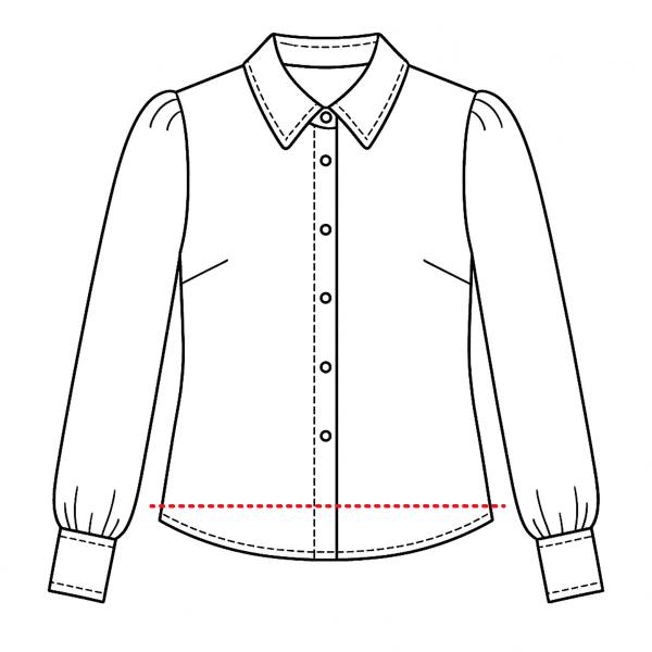 Bluse kürzen