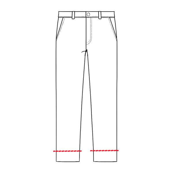 Hose kürzen mit Maschinensaum