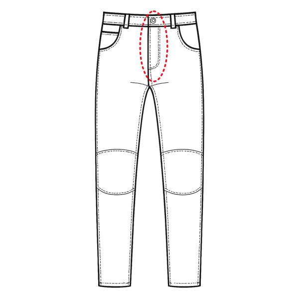 Lederhose Reißverschluss reparieren