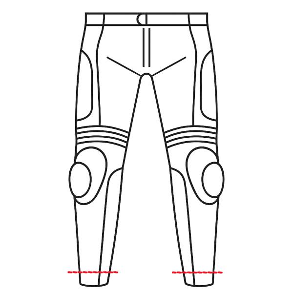 Motorradhose kürzen