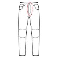 Lederhose Reißverschluss reparieren