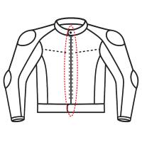 Motorradjacke Reißverschluss einnähen